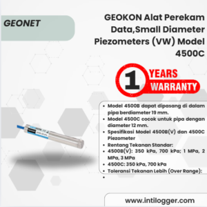 GEOKON Alat Perekam Data,Small Diameter Piezometers (VW) Model 4500C