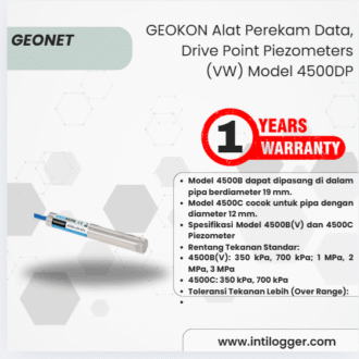 GEOKON Alat Perekam Data, Drive Point Piezometers (VW) Model 4500DP