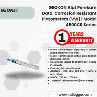 GEOKON Alat Perekam Data, Corrosion Resistant Piezometers (VW) | Model 4500CR Series