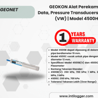GEOKON Alat Perekam Data, Pressure Transducers (VW) | Model 4500H