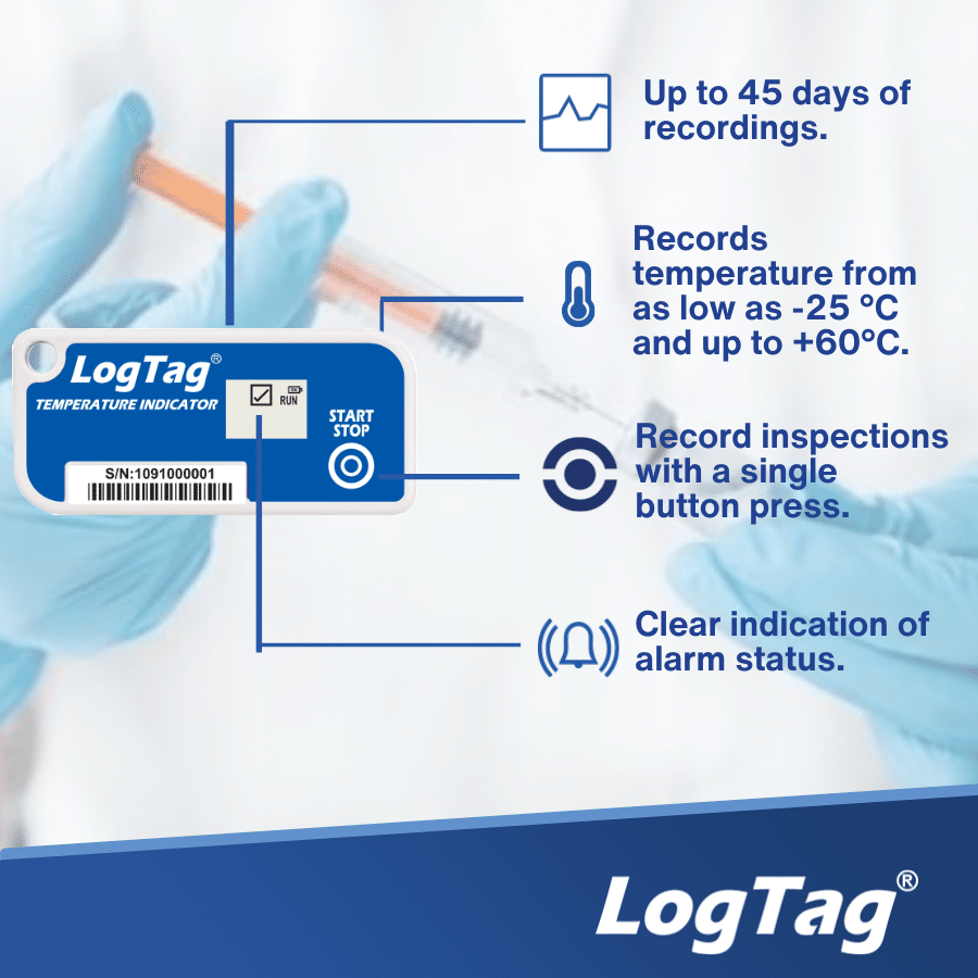 LogTag Alat Perekam Data Suhu Data Logger TICT - Gambar 3
