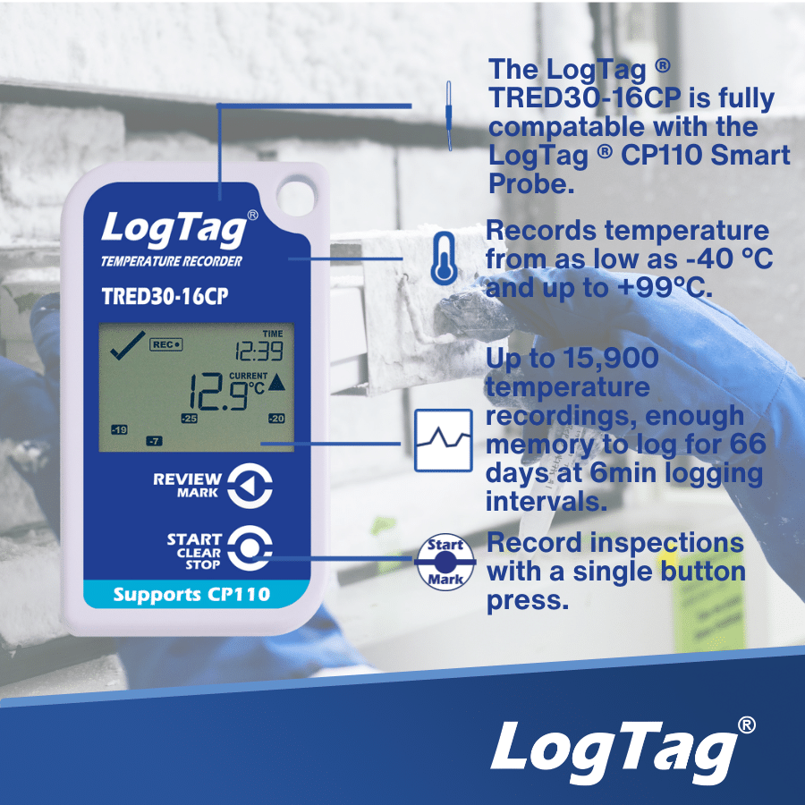 LogTag Alat Perekam Data Suhu Data Logger TRED30-16 - Gambar 4