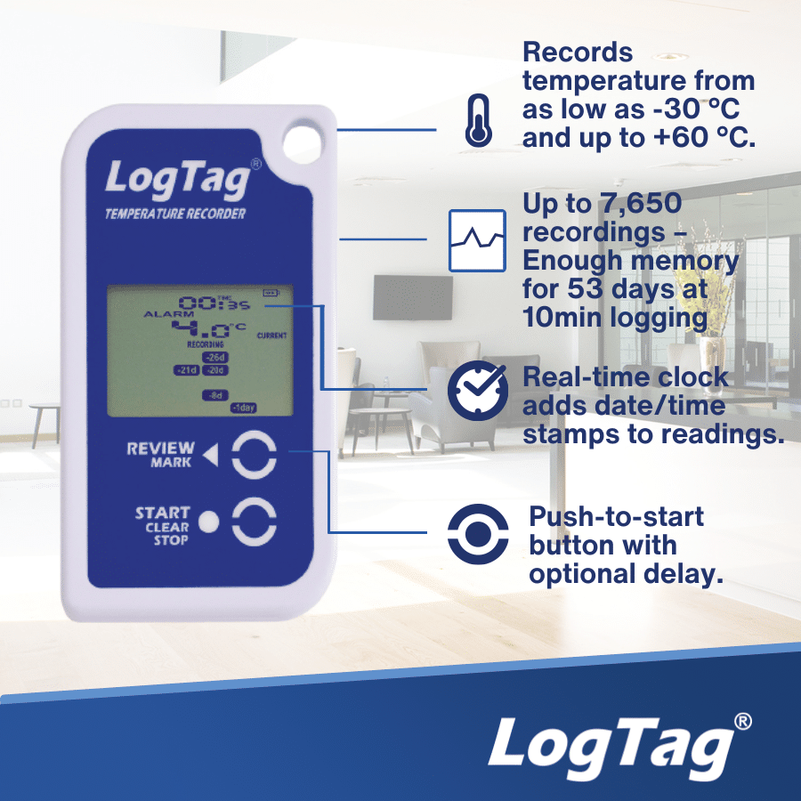 LogTag Alat Perekam Data Suhu Data Logger TRID30-7 - Gambar 5
