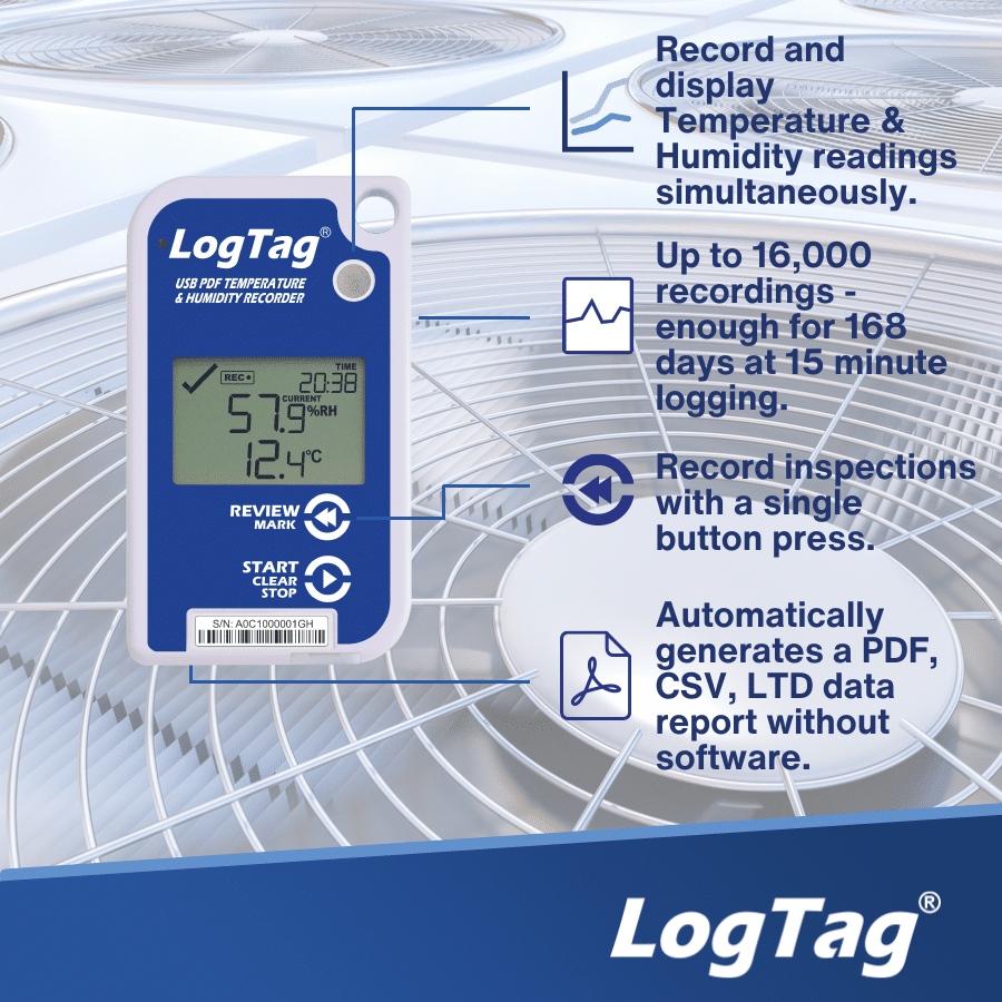 LogTag Alat Perekam Data Suhu Data Logger UHADO-16 - Gambar 3