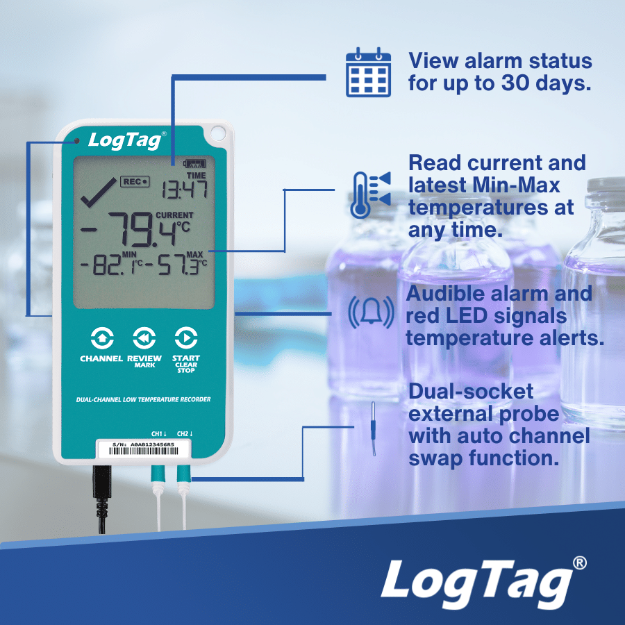 LogTag Alat Perekam Data Suhu Data Logger UTREL30-16 - Gambar 3