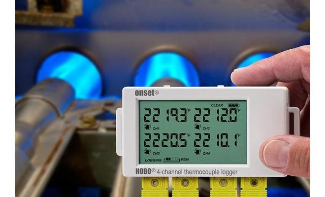 HOBO Alat Perekam Data 4-Channel Thermocouple Data Logger 4-Channel Thermocouple Data Logger UX120-014M - Gambar 2