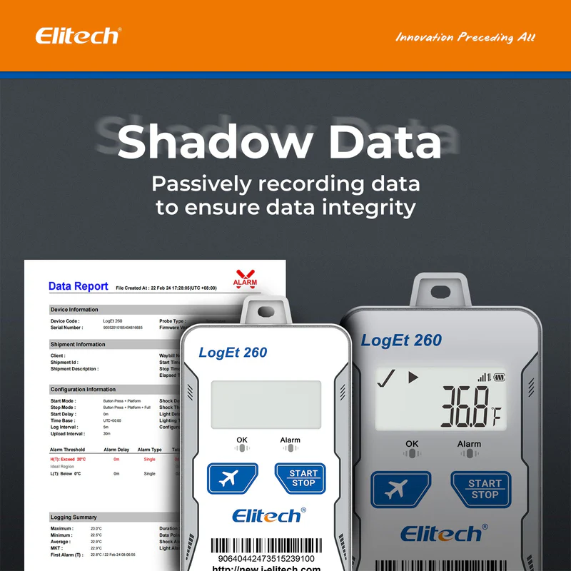 Elitech Alat Perekam Data LogEt 260-TH | Data Logger Suhu & Kelembapan Real-Time 4G GPS dengan SIM Card & Cloud Storage - Gambar 5