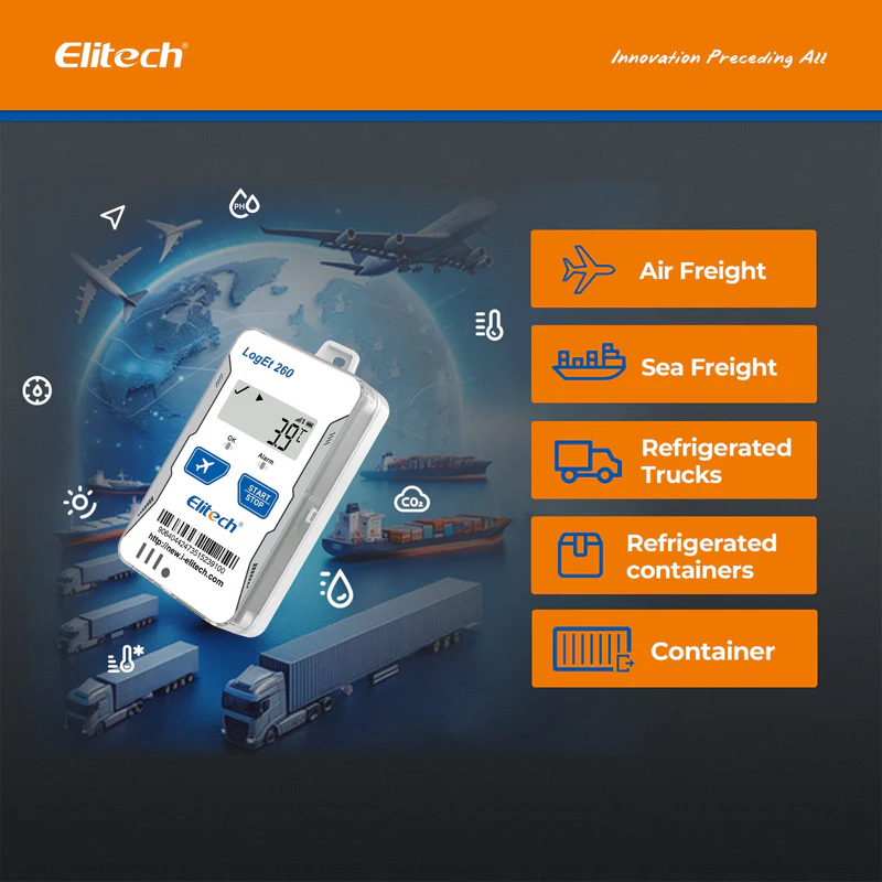 Elitech Alat Perekam Data LogEt 260-TH | Data Logger Suhu & Kelembapan Real-Time 4G GPS dengan SIM Card & Cloud Storage - Gambar 8