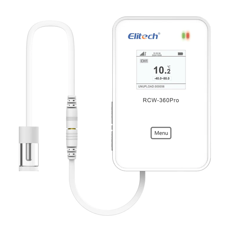 Elitech Alat Perekam Data RCW-360Pro-SC Monitor Suhu & Kelembapan IoT 4G Wireless Real-Time, Data Logger Digital dengan Penyimpanan Cloud/APP & Saluran Ekspansi Eksternal (Butuh Probe) - Gambar 7