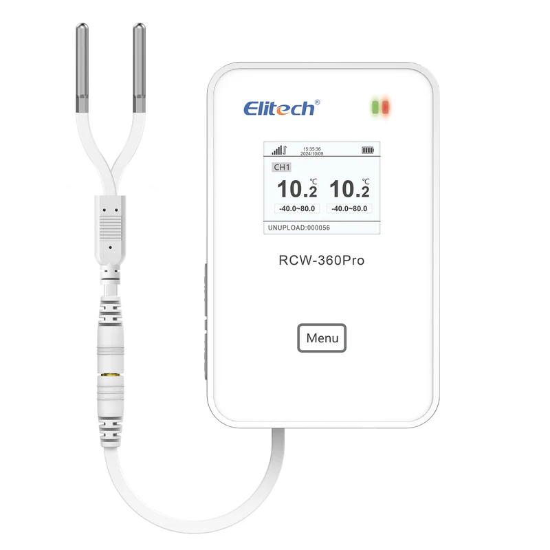 Elitech Alat Perekam Data RCW-360Pro-SC Monitor Suhu & Kelembapan IoT 4G Wireless Real-Time, Data Logger Digital dengan Penyimpanan Cloud/APP & Saluran Ekspansi Eksternal (Butuh Probe) - Gambar 8