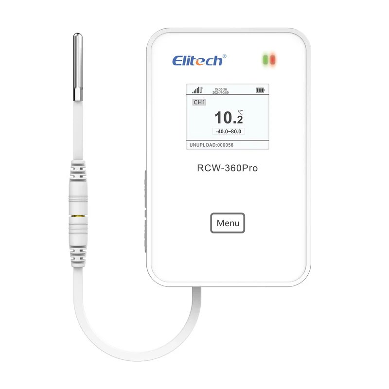 Elitech Alat Perekam Data RCW-360Pro-SC Monitor Suhu & Kelembapan IoT 4G Wireless Real-Time, Data Logger Digital dengan Penyimpanan Cloud/APP & Saluran Ekspansi Eksternal (Butuh Probe) - Gambar 10