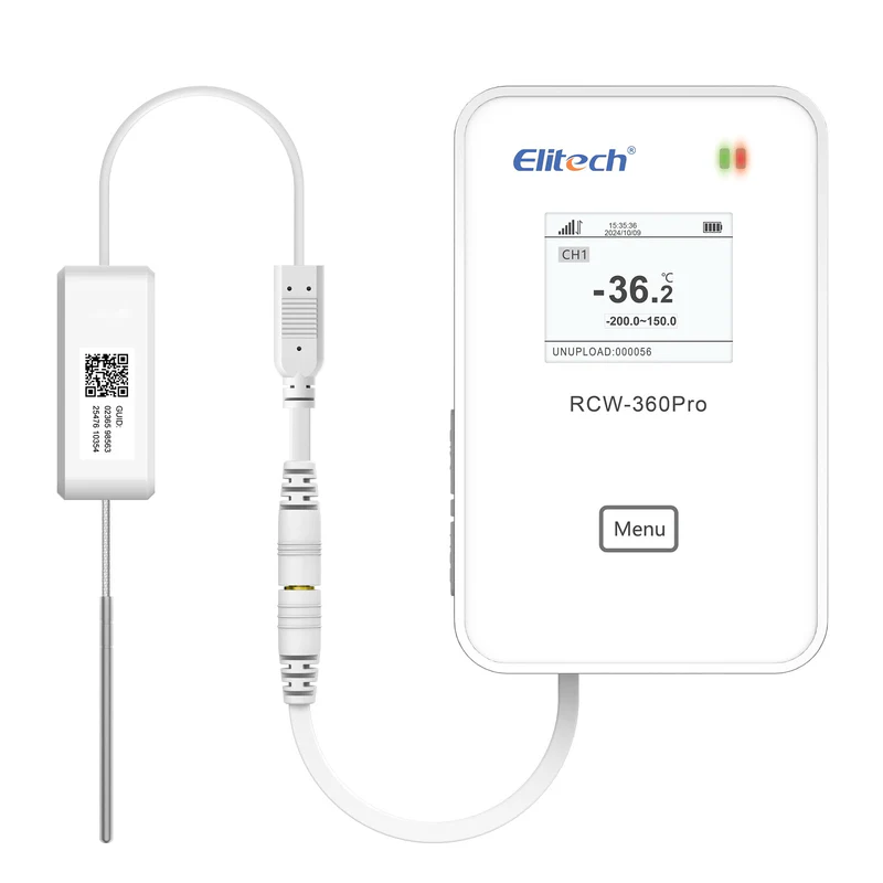 Elitech Alat Perekam Data RCW-360Pro-SC Monitor Suhu & Kelembapan IoT 4G Wireless Real-Time, Data Logger Digital dengan Penyimpanan Cloud/APP & Saluran Ekspansi Eksternal (Butuh Probe) - Gambar 11