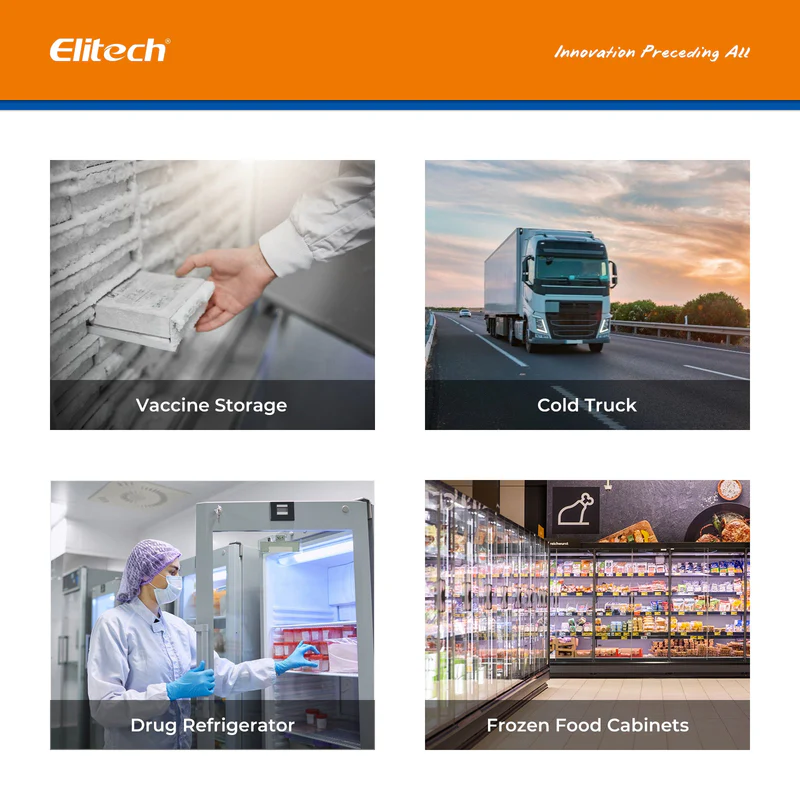 Elitech Alat Perekam Data GSP-6 Data Logger Suhu & Kelembapan Digital dengan Sensor Ganda Lepas-Pasang, Rentang -40℉ hingga 158℉, Akurasi ±0.6℉, Alarm Suara, Sertifikat Kalibrasi, Tampilan Nilai Max/Min - Gambar 9