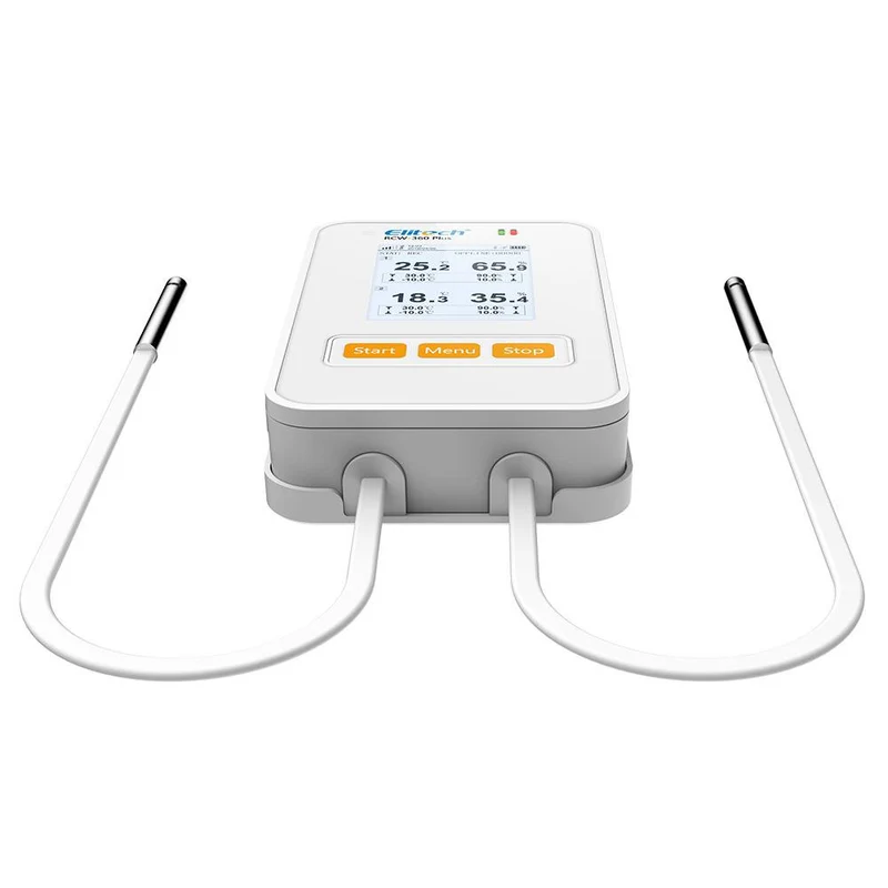 Elitech Alat Perekam Data RCW-360 Plus 4G Data Logger Suhu & Kelembaban dengan Probe Eksternal, Alarm Email/SMS/Aplikasi - Gambar 3