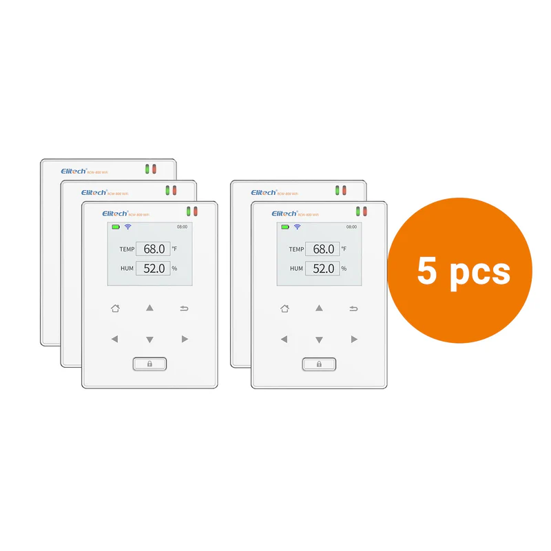 Elitech Alat Perekam Data RCW-800W-THE | Wireless Data Logger Digital Suhu & Kelembapan Real-Time WiFi dengan Cloud Gratis - Gambar 10