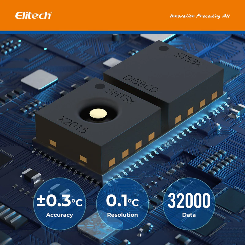 Elitech Alat Perekam Data Tlog 100EL Digital Temperature Data Logger – Reusable USB, Auto PDF, 32.000 Titik, Probe Eksternal -196℃ ~ 150℃ - Gambar 4