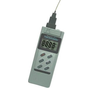 Aplikasi AZ 8803 Termometer Tipe K:Aplikasi 8811 AZ Termometer Termokopel: Termometer 8811 AZ dengan probe suhu tipe K dapat mengukur suhu dari -200\~1300℃ menggunakan sensor termokopel tipe K. Termometer tipe K 8811 AZ dirancang tahan air IP65.  Termometer termokopel 8811 AZ cocok digunakan untuk pemantauan dan pengendalian suhu di LAB, Biokimia, HVAC/R, Konstruksi, atau aplikasi industri lainnya.  8811 AZ Termometer Termokopel dirancang dan diproduksi oleh AZ Instrument, produsen berpengalaman dalam Instrumen Pengukuran Lingkungan.