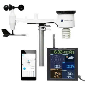 Ambient Weather Alat Perekam Data Cuaca WS-1965 WiFi Weather Station w/ Remote Monitoring and Ambient Weather Network Access