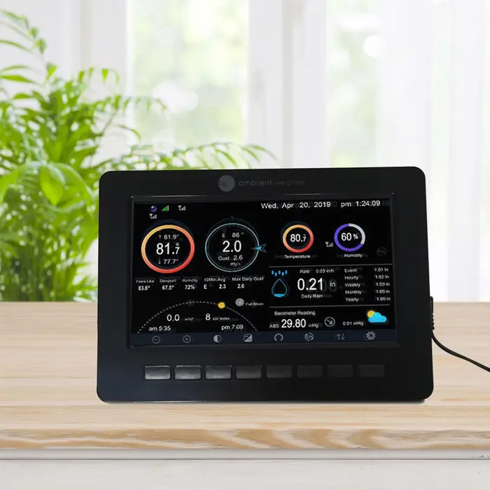 Ambient Weather Alat Perekam Data Cuaca WS-2000 Home Weather Station with Wi-Fi Remote Monitoring and Alerts - Gambar 4