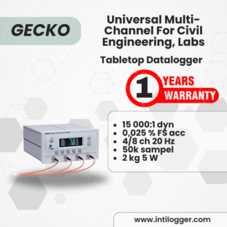 Gecko Universal Multi-Channel Tabletop Datalogger For Civil Engineering, Labs
