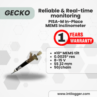 Gecko PISA-M In-Place MEMS Inclinometer: Reliable & Real-time monitoring