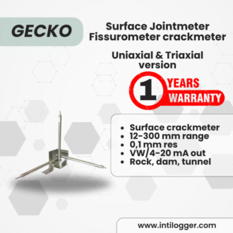 Gecko Surface Jointmeter Fissurometer crackmeter: Uniaxial & Triaxial version