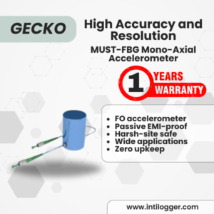 Gecko MUST-FBG Mono-Axial Accelerometer: High Accuracy and Resolution