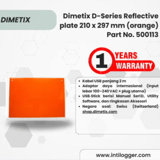 Dimetix D-Series Reflective plate 210 x 297 mm (orange) Part No. 500113