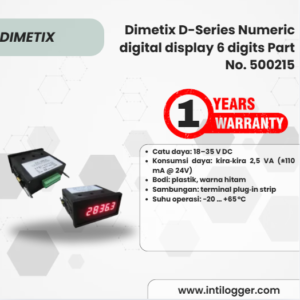 Dimetix D-Series Numeric digital display 6 digits Part No. 500215