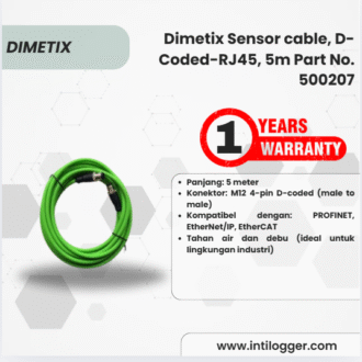 Dimetix Sensor cable, D-Coded-RJ45, 5m Part No. 500207