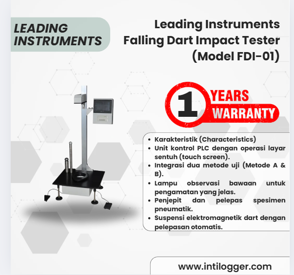 Leading Instruments Falling Dart Impact Tester (Model FDI-01)