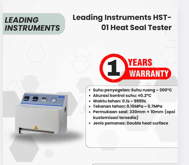 Leading Instruments HST-01 Heat Seal Tester