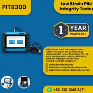 Alat Uji Integritas Tiang Pancang Metode Regangan Rendah | Low Strain Pile Integrity Tester PIT8300 LANGRY