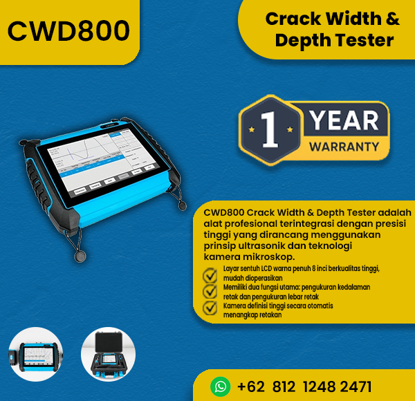 Alat Uji Lebar dan Kedalaman Retak | Crack Width & Depth Tester CWD800 LANGRY