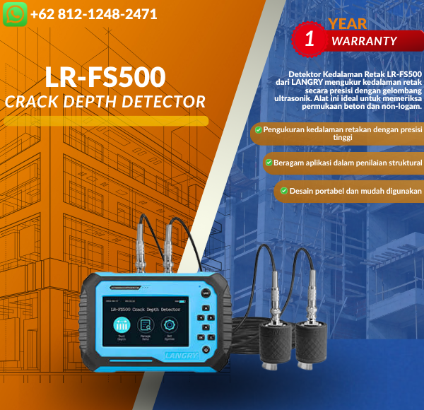 Alat Pengukur Kedalaman Retak | Crack Depth Detector LR-FS500 LANGRY