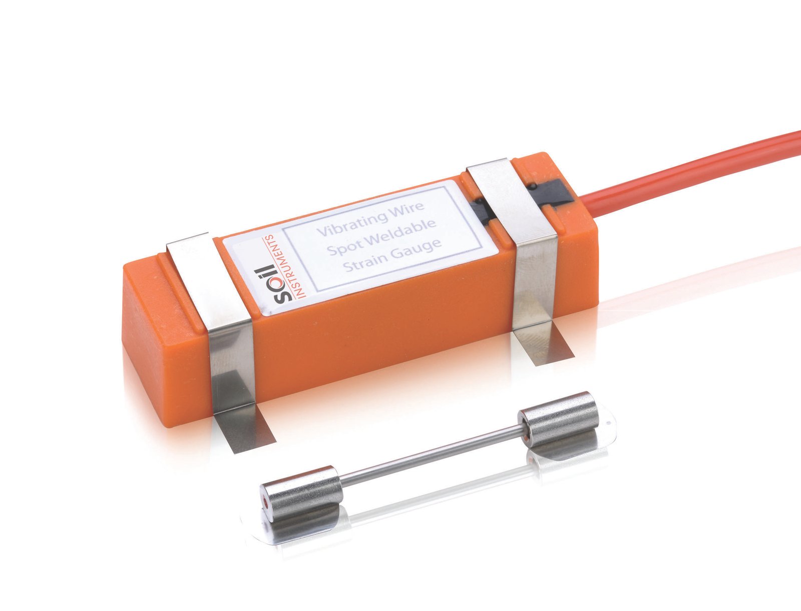 Sensor Regangan Vibrating Wire Tipe Las Titik | Vibrating Wire Spot Weldable Strain Gauge Soil Instrument