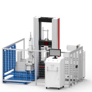 250kN / 300kN Mesin Uji Tarik Otomatis Robotik | Robotic Automated Tensile Testing Machine