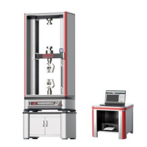 Mesin Uji Universal Elektronik dengan Kontrol Komputer dan Pneumatic Side Wedge Grip | computer control electronic universal testing Machine with pneumatic side wedge grip Table Type 5kN 10kN 20kN