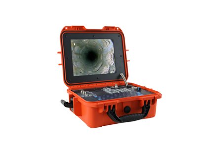 Samyon Borehole Camera Control Box Red - Kotak Kontrol Kamera Sumur Bor 12 Inch Layar HD