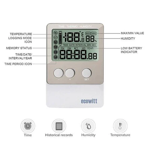 DS102 USB Temperature Humidity Data Logger Recorder - Gambar 5