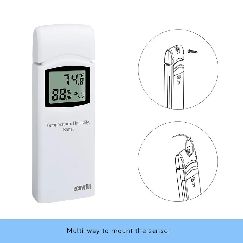 Ecowitt WH0299 Wireless Digital Temperature / Humidity Monitor with WN31 Sensor - Gambar 6