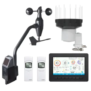 HP2552 TFT Large Display Wi-Fi Weather Station with Anemometer Sensor Package and Rain Gauge Sensor