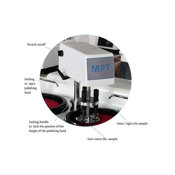 HST-MPT Kepala Grinding & Polishing Metalografi | Polishing and Grinding Head
