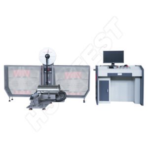 Mesin Uji Impak Pendulum HST JBW300Z/500Z dengan Kontrol Komputer dan Sistem Pengumpanan Spesimen Otomatis (300J/500J) | Computer Control Pendulum Impact Testing Machine With Automatic sample delivery(300J/500J) HST-JBW300Z/500Z