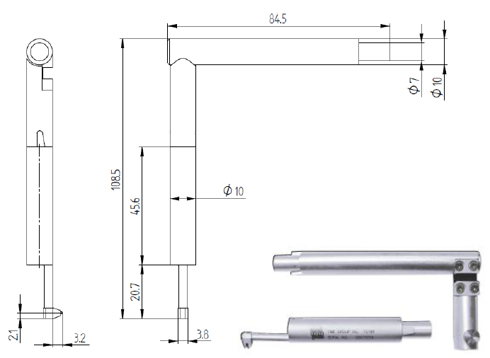 Pickup for TIME3200/3202 Roughness Tester TIME INSTRUMENT
