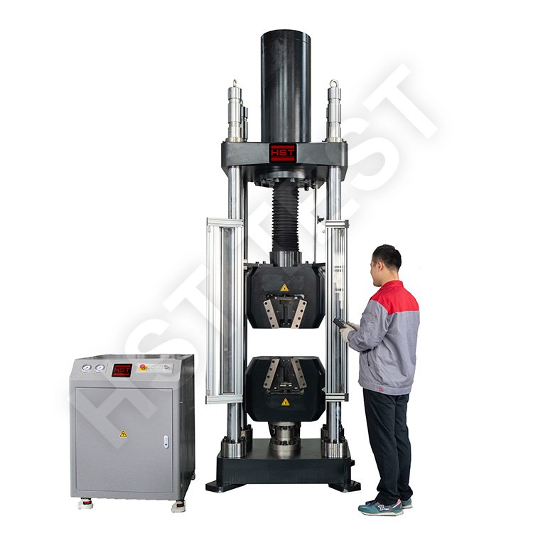 Mesin Uji Tarik Hidraulik dengan Ruang Uji Tunggal untuk Batang Baja Tulangan | Steel rebar Single Test Space Hydraulic Tensile Testing Machine WAW-F HST - Gambar 2