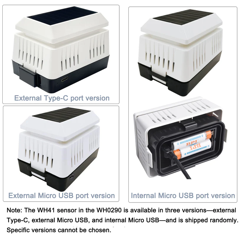 WH0290 Air Quality Monitor, WH41 PM2.5 Sensor and Digital LCD Display - Gambar 6