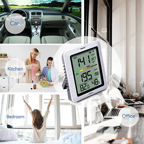 WH0290 Air Quality Monitor, WH41 PM2.5 Sensor and Digital LCD Display - Gambar 3