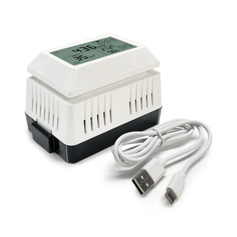 WH46D 7-in-1 Air Quality Sensor with LCD Display, NDIR CO2 / PM1.0 / PM2.5 / PM4.0 / PM10 / Temperature / Humidity Sensor - Gambar 2