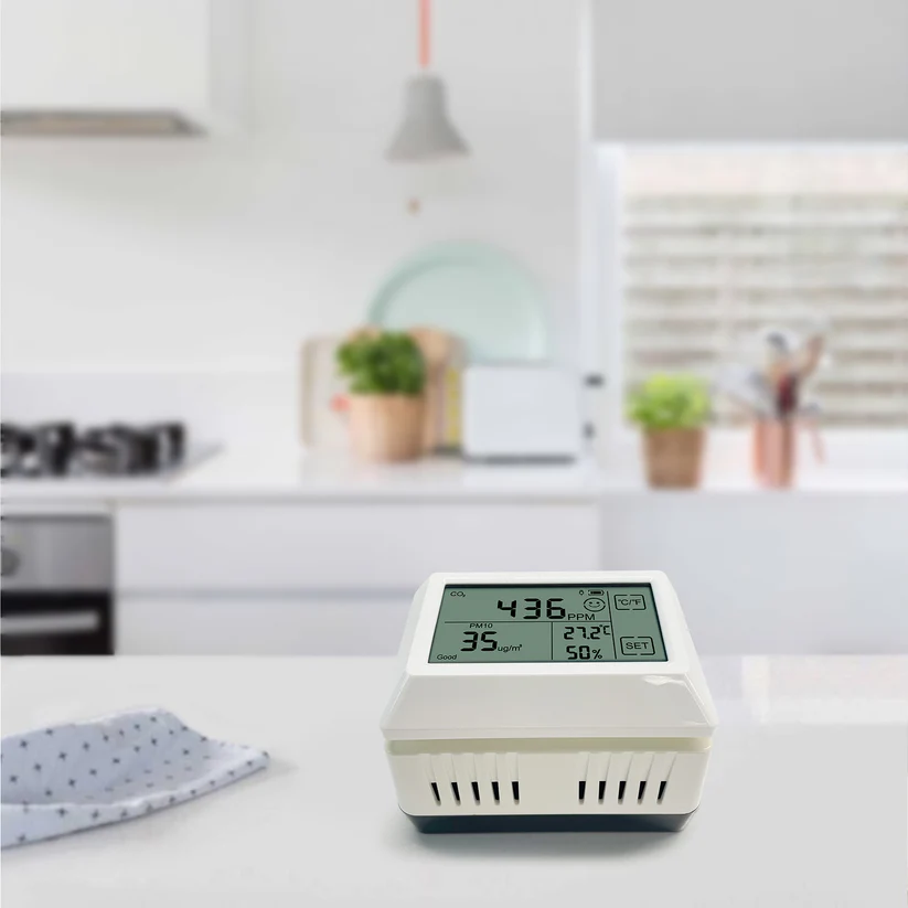 WH46D 7-in-1 Air Quality Sensor with LCD Display, NDIR CO2 / PM1.0 / PM2.5 / PM4.0 / PM10 / Temperature / Humidity Sensor - Gambar 4